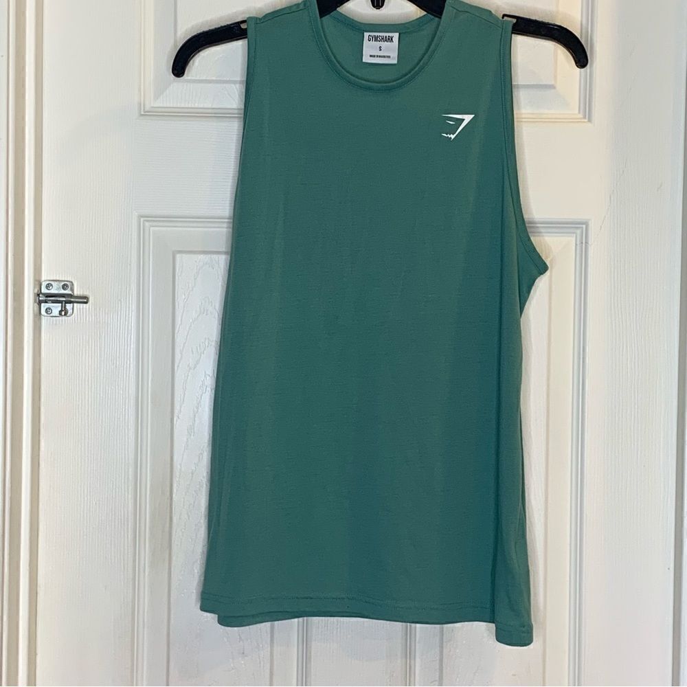 Gymshark TRAINING DROP ARM TANK Hoya Green Size Small